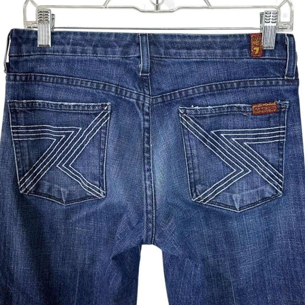 7 For All Mankind Indigo Wide Leg Jeans